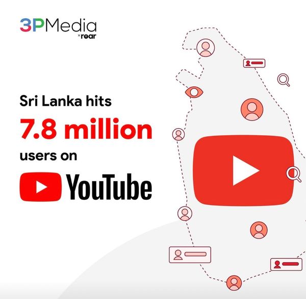 Sri Lanka's YouTube Community Grows to 7.8 Million Active Users, 3P Media Reveals